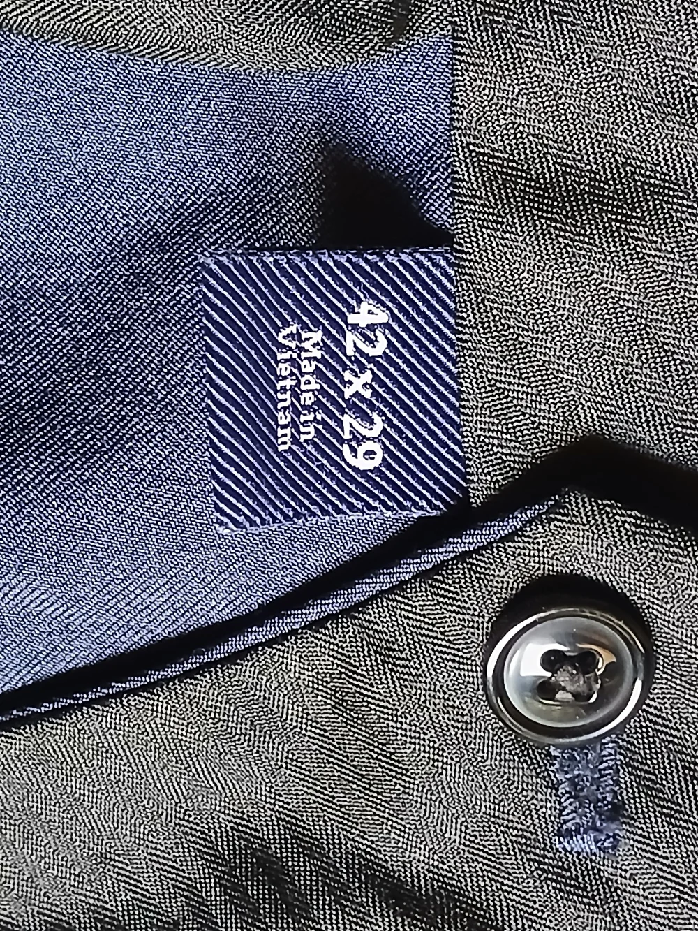 Croft And Barrow Mens Classic Fit No Iron Blue Dress Pants 42x29 Flat Front NWOT